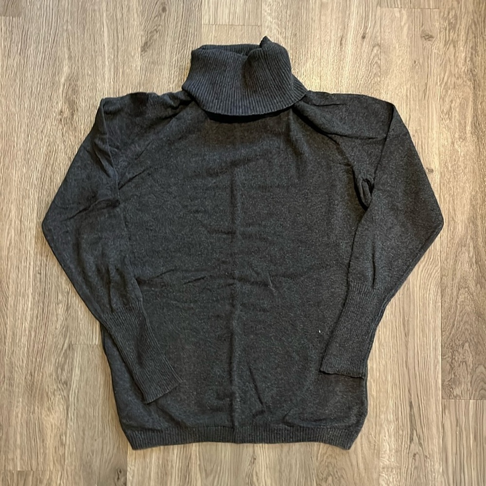 Worthington Size Medium/Small Gray Turtleneck Sweater - Picture 1 of 2